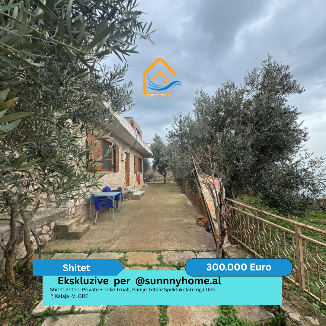 ‼️ esclusivo a vlore @sunnyhome.al ‼️ casa privata + terreno, vista totale spettacolare sul mare kalaja - vlore prezzo: 300.000 euro (non negoziabile) (6)