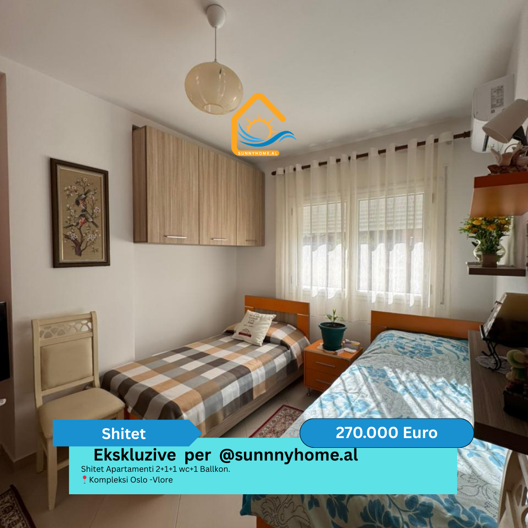 ‼️ exclusivo en vlore para @sunnyhome.al ‼️ apartamento 2+1+1 baño con 1 balcón. Complejo oslo - vlore precio: 270.000 euros (4)