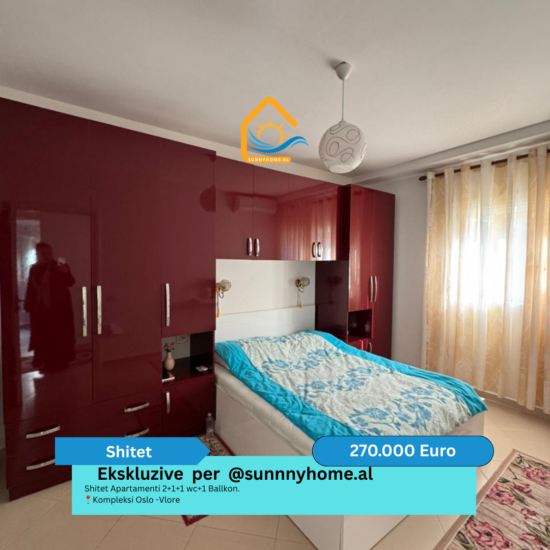 ‼️ exclusivo en vlore para @sunnyhome.al ‼️ apartamento 2+1+1 baño con 1 balcón. Complejo oslo - vlore precio: 270.000 euros (5)
