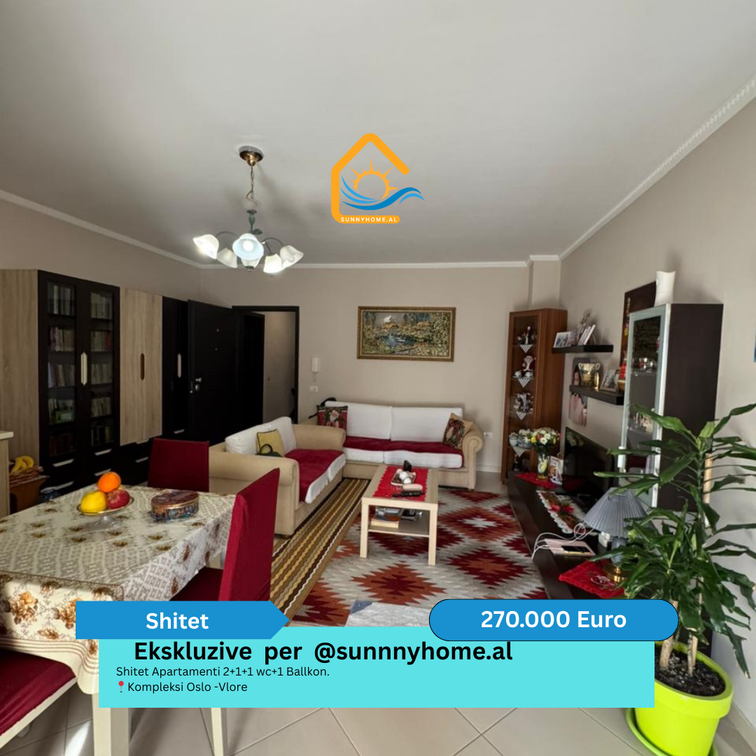 ‼️ exclusivo en vlore para @sunnyhome.al ‼️ apartamento 2+1+1 baño con 1 balcón. Complejo oslo - vlore precio: 270.000 euros (7)