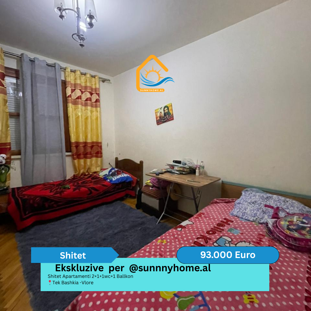 ‼️ esclusivo a Vlorë per sunnyhome.al ‼️ appartamento 2+1+1wc+1 balcone in vendita vicino al municipio - Vlorë prezzo: 93.000 euro (6)