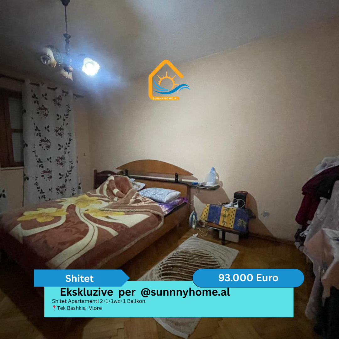 ‼️ esclusivo a Vlorë per sunnyhome.al ‼️ appartamento 2+1+1wc+1 balcone in vendita vicino al municipio - Vlorë prezzo: 93.000 euro (7)