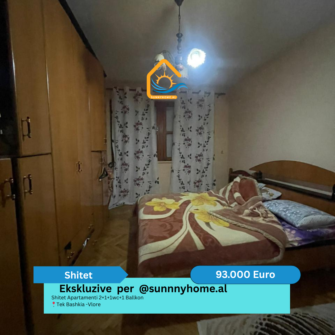 ‼️ esclusivo a Vlorë per sunnyhome.al ‼️ appartamento 2+1+1wc+1 balcone in vendita vicino al municipio - Vlorë prezzo: 93.000 euro (8)