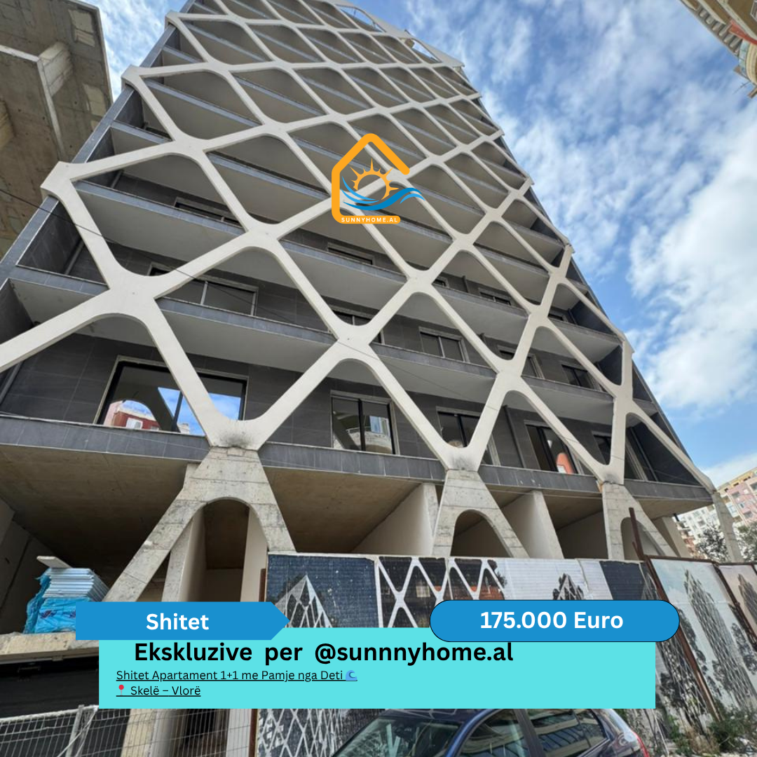 ‼️ esclusivo a Vlorë per @sunnyhome.al ‼️ appartamento 1+1 con vista mare skelë – Vlorë prezzo: 175.000 euro