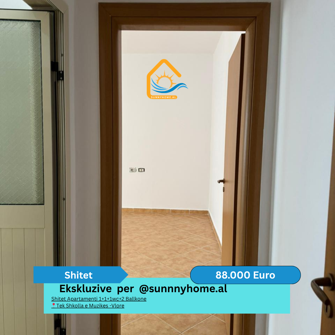 Exklusiv in vlore für sunnyhome.al zum verkauf wohnung 1+1+1wc+2 balkone in der nähe der musikschule - vlore preis: 88.000 € (4)