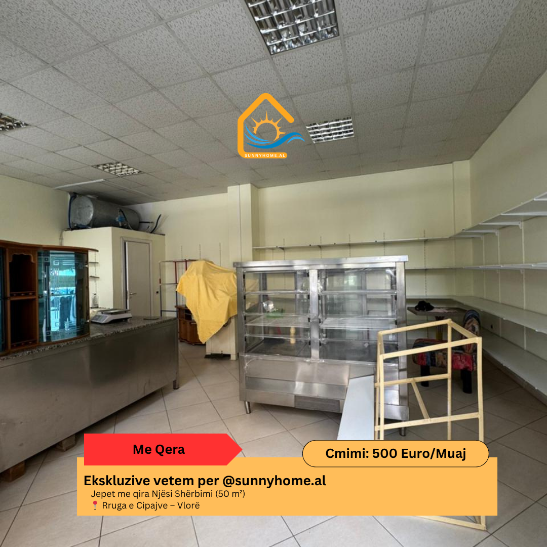 ‼️ exklusiv in Vlorë für @sunnyhome.al ‼️ serviceeinheit zu vermieten (50 m²) cipajve straße – Vlorë preis: 500 euro / monat