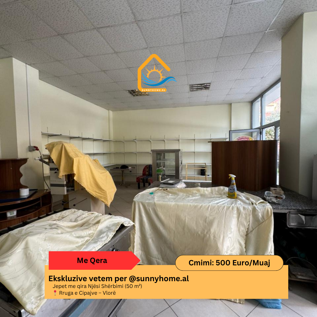 ‼️ exklusiv in Vlorë für @sunnyhome.al ‼️ serviceeinheit zu vermieten (50 m²) cipajve straße – Vlorë preis: 500 euro / monat (2)