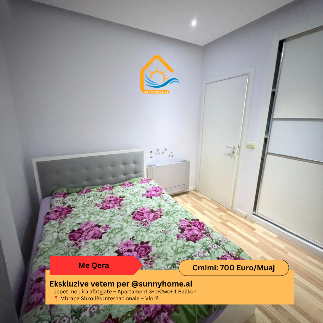 ‼️ exklusiv in Vlorë für @sunnyhome.al ‼️ langzeitmiete – 3+1+2wc+ 1 balkon hinter der internationalen schule – Vlorë preis: 700 euro / monat (5)
