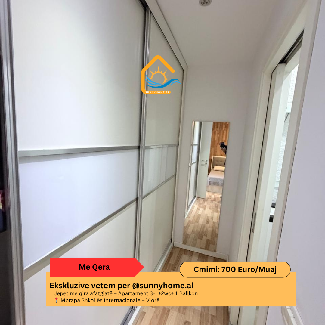 ‼️ exklusiv in Vlorë für @sunnyhome.al ‼️ langzeitmiete – 3+1+2wc+ 1 balkon hinter der internationalen schule – Vlorë preis: 700 euro / monat (8)