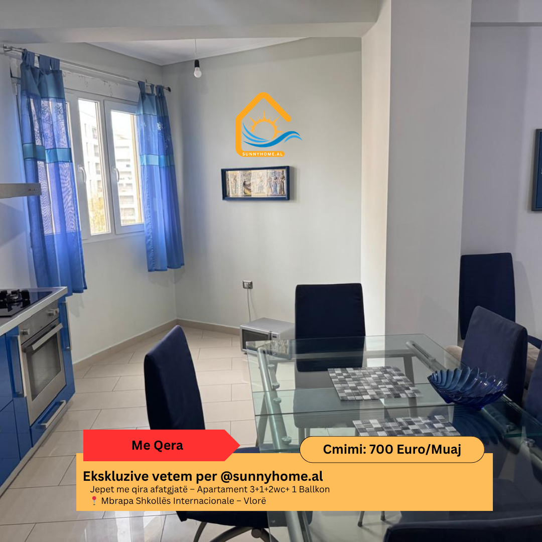 ‼️ exklusiv in Vlorë für @sunnyhome.al ‼️ langzeitmiete – 2+1+1wc+1 balkon wohnung hinter hannover lungomare – Vlorë preis: 700 euro / monat (3)
