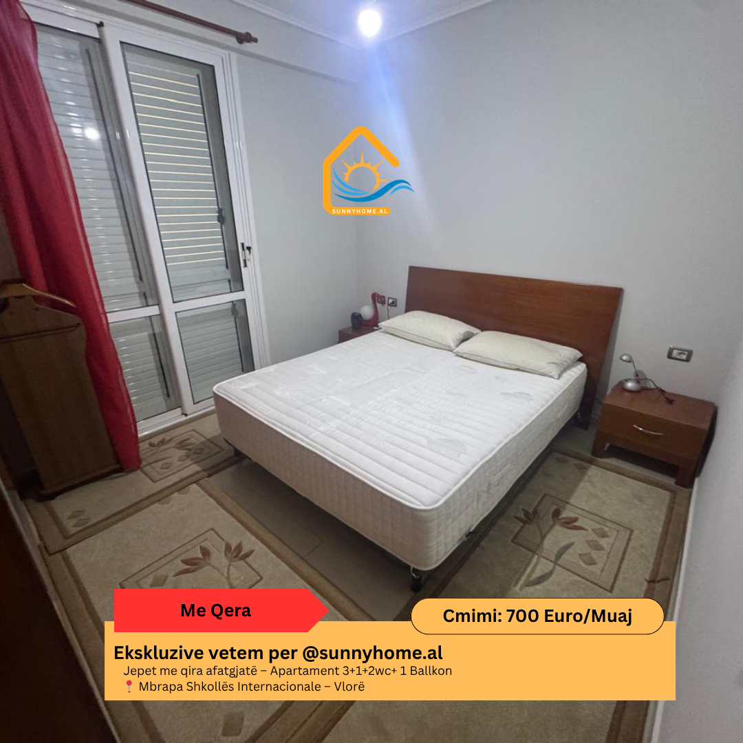 ‼️ exklusiv in Vlorë für @sunnyhome.al ‼️ langzeitmiete – 2+1+1wc+1 balkon wohnung hinter hannover lungomare – Vlorë preis: 700 euro / monat (5)