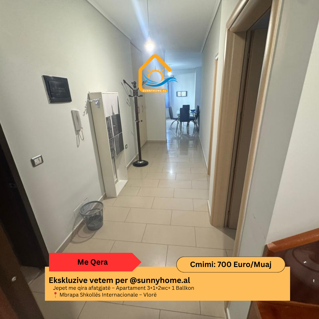 ‼️ exklusiv in Vlorë für @sunnyhome.al ‼️ langzeitmiete – 2+1+1wc+1 balkon wohnung hinter hannover lungomare – Vlorë preis: 700 euro / monat (7)