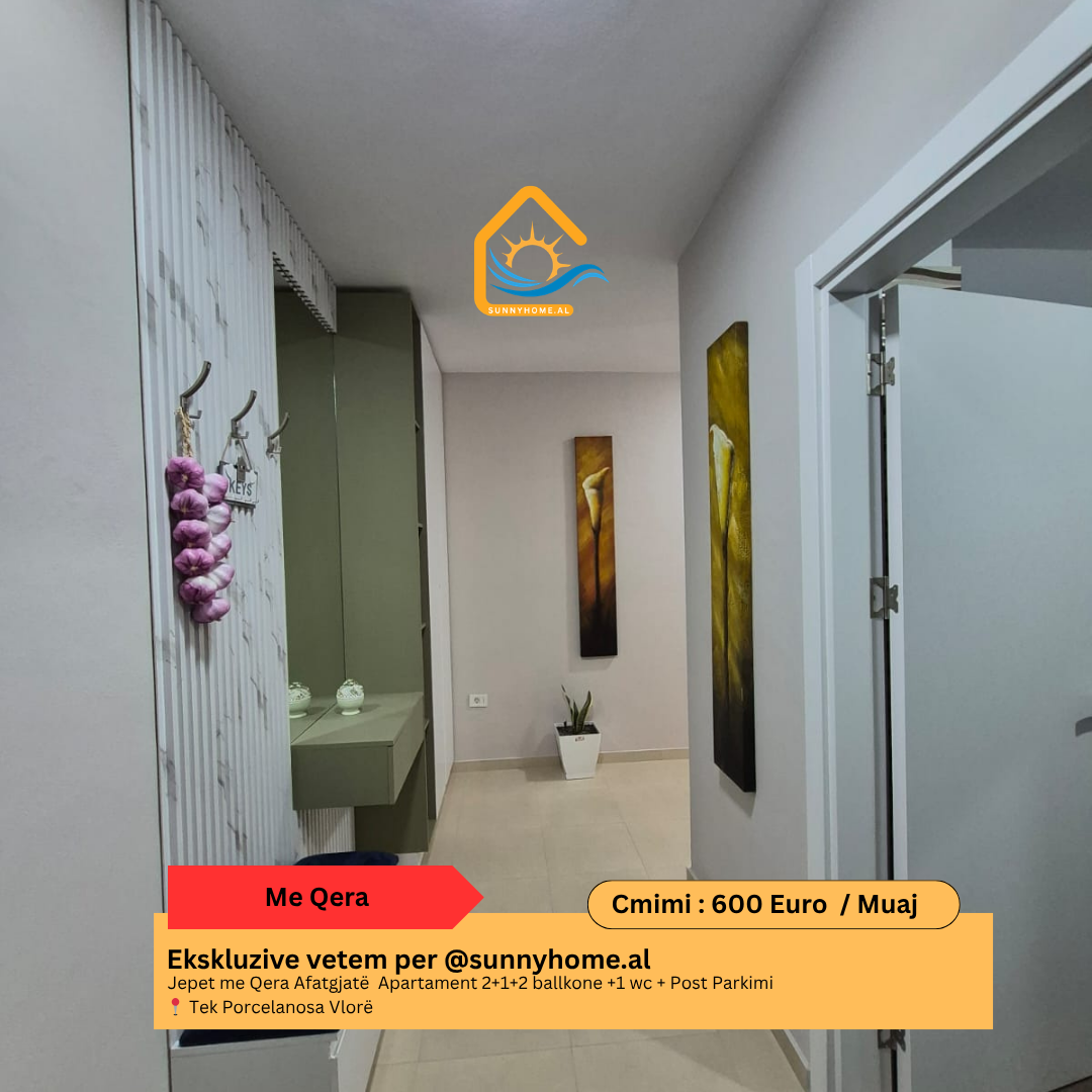 ‼️ exklusiv in Vlorë!! @sunnyhome.al ‼️ langzeitmiete wohnung 2+1+2 balkone +1 wc + parkplatz in der nähe von porcelanosa Vlorë preis: 600 euro / monat (4)