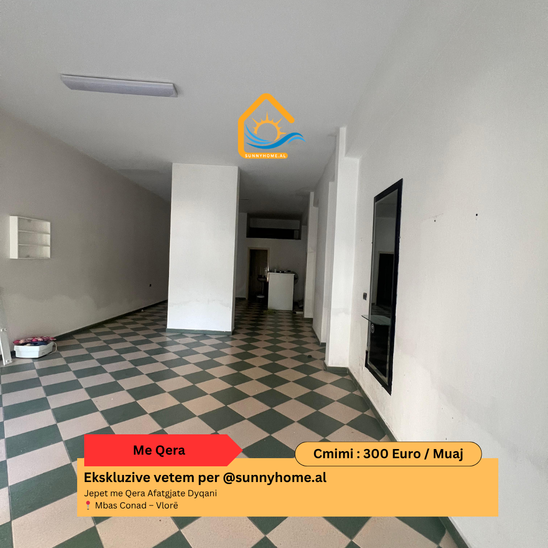 ‼️ exclusivo en Vlorë para @sunnyhome.al ‼️ alquiler a largo plazo de una tienda detrás de conad – Vlorë alquiler: 300 euro / mes (2)