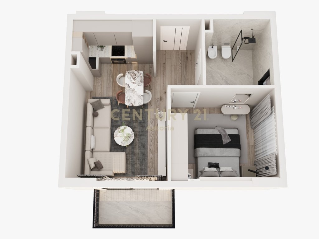 Appartement 1+1 à vendre à misto mame