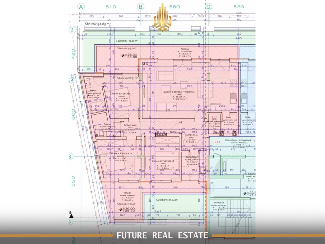 Penthouse en vente – 3 chambres – Prishtinë – Quartier Prishtina e Re (près de rruga a) (3)
