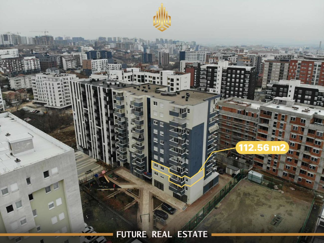 Appartement à vendre – 3 chambres – Prishtinë – Quartier de l’hôpital – Complexe pika