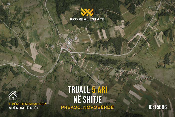 Terreno de 5 ari para #venta en prekoc