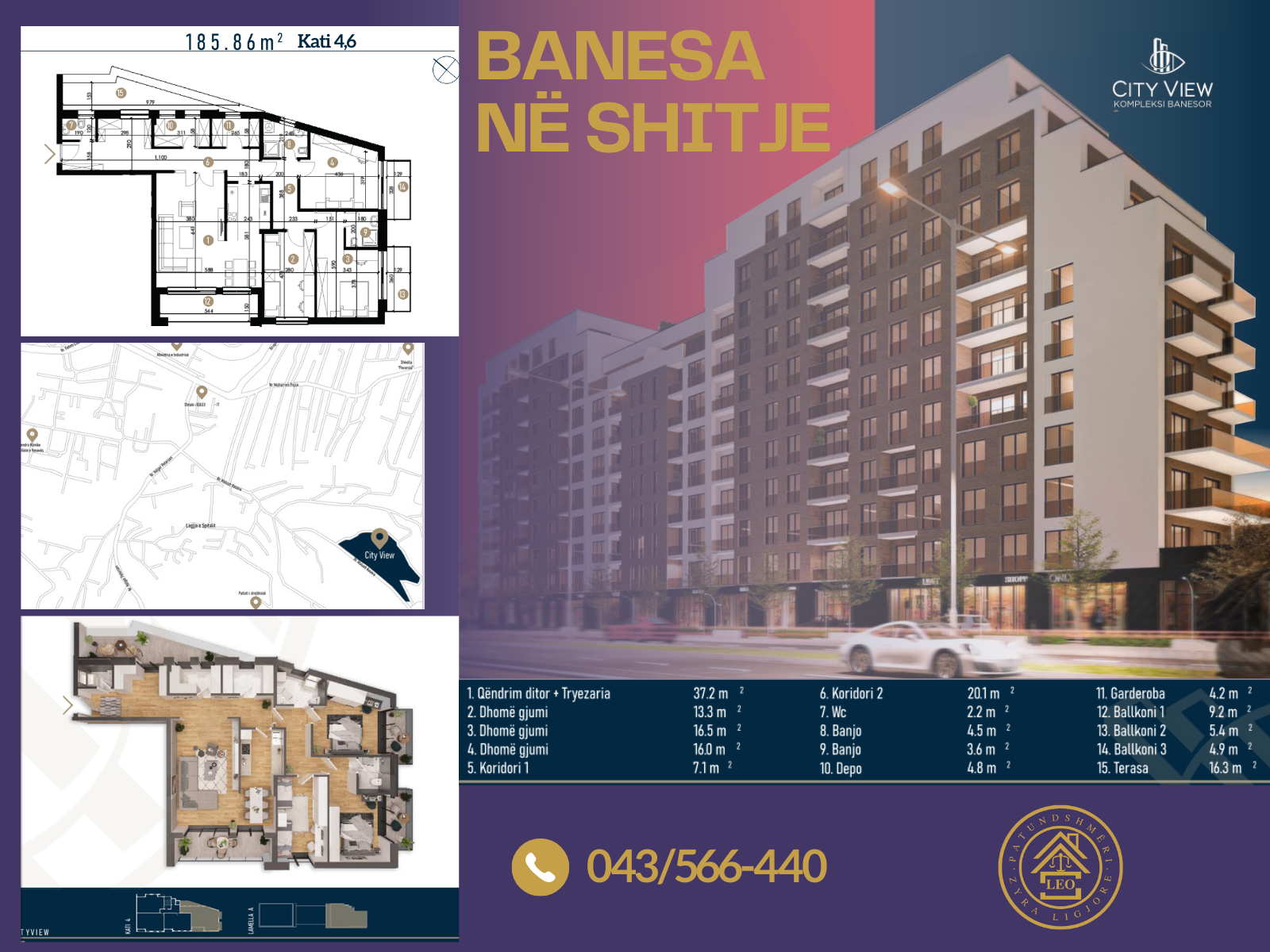 Offerte di appartamenti in vendita nel complesso city view a Prishtinë