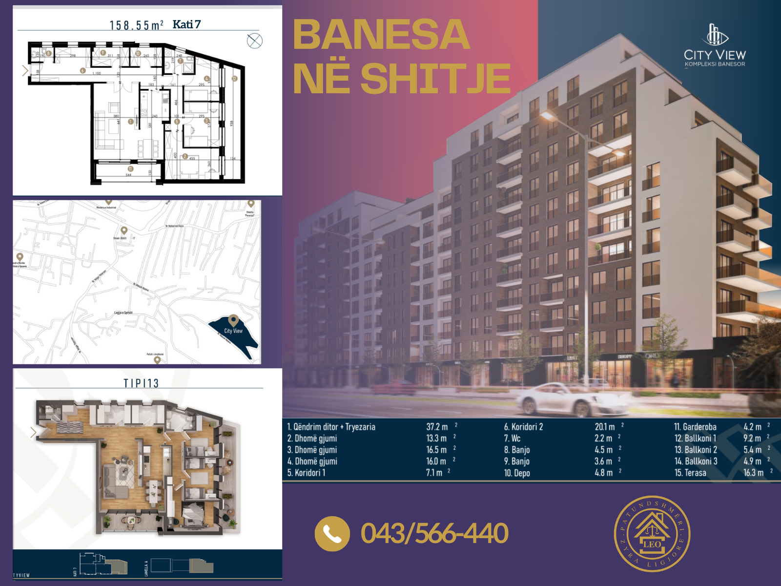 Offerte di appartamenti in vendita nel complesso city view a Prishtinë (2)