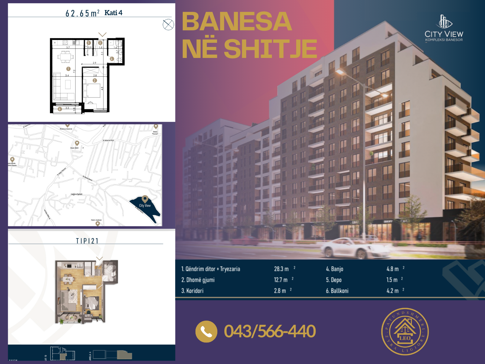 Offerte di appartamenti in vendita nel complesso city view a Prishtinë (4)