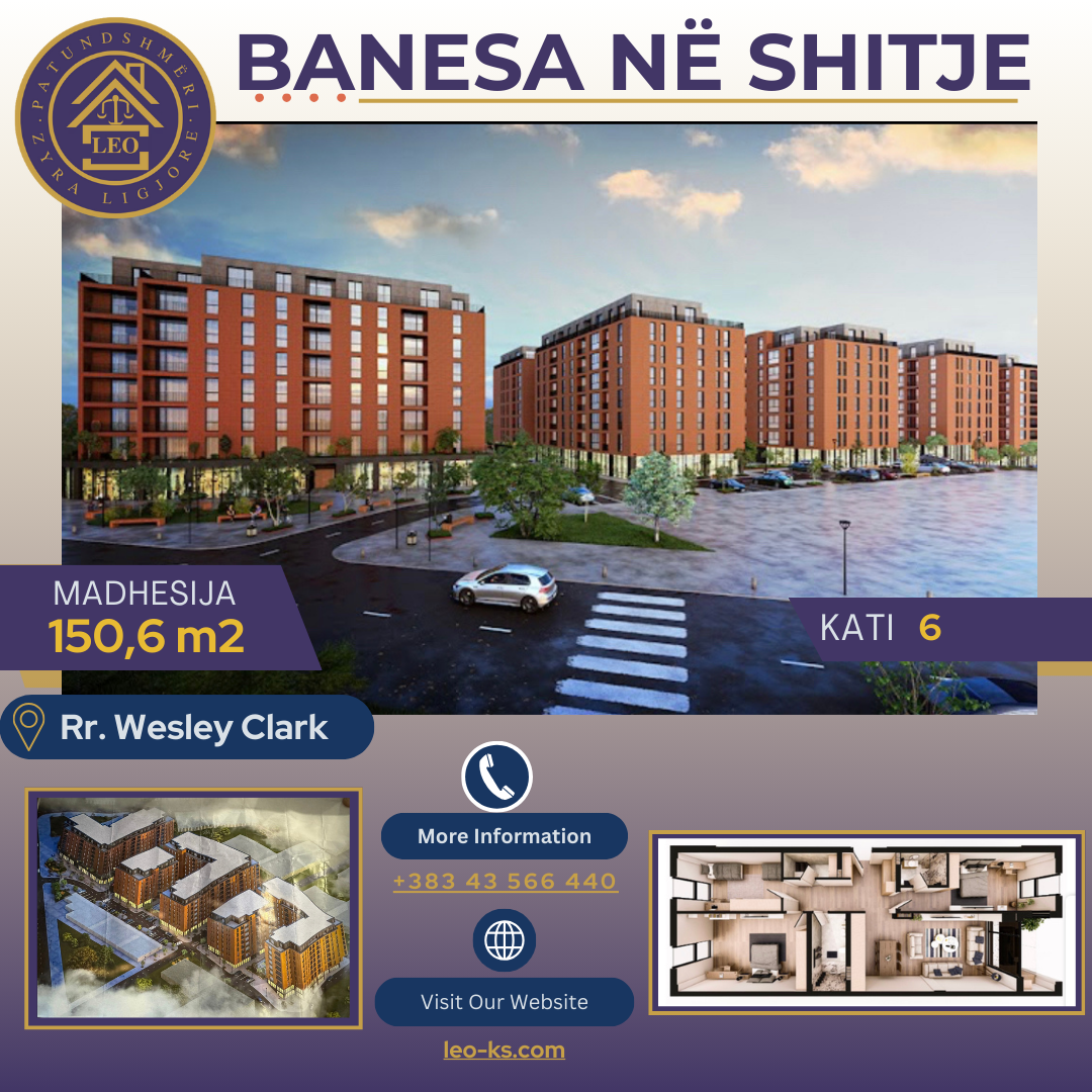 Apartamento en #venta en Gjakovë