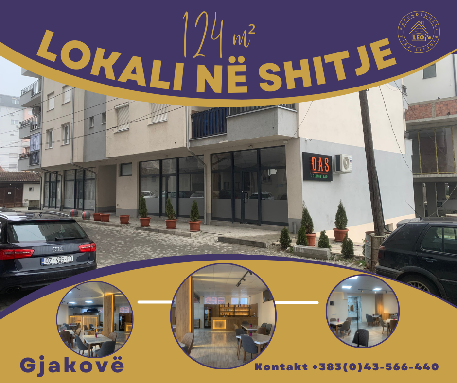 Gewerbefläche zum verkauf in Gjakova stadt mit 124 quadratmetern