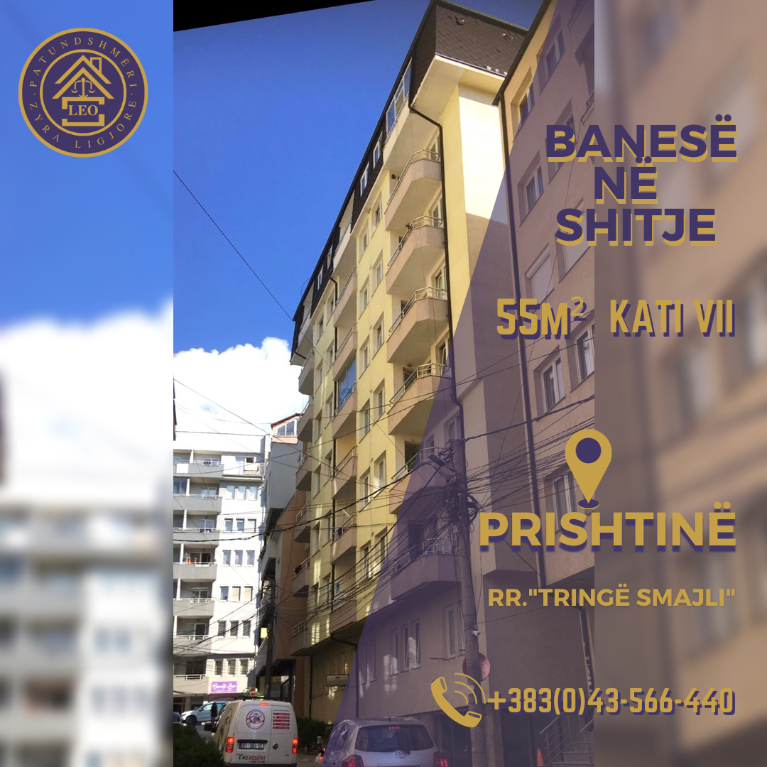 Appartamento di 55 m² in vendita a Prishtinë vicino all'hotel sirius