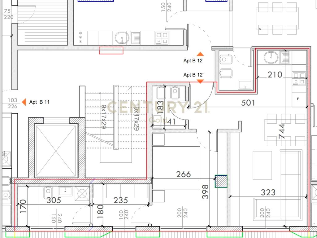 Apartamento en venta 2+1+2 en Komuna e Parisit!