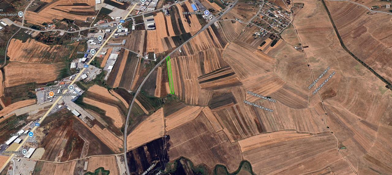 91 arias de terreno à venda perto da estrada principal em bablak, Ferizaj