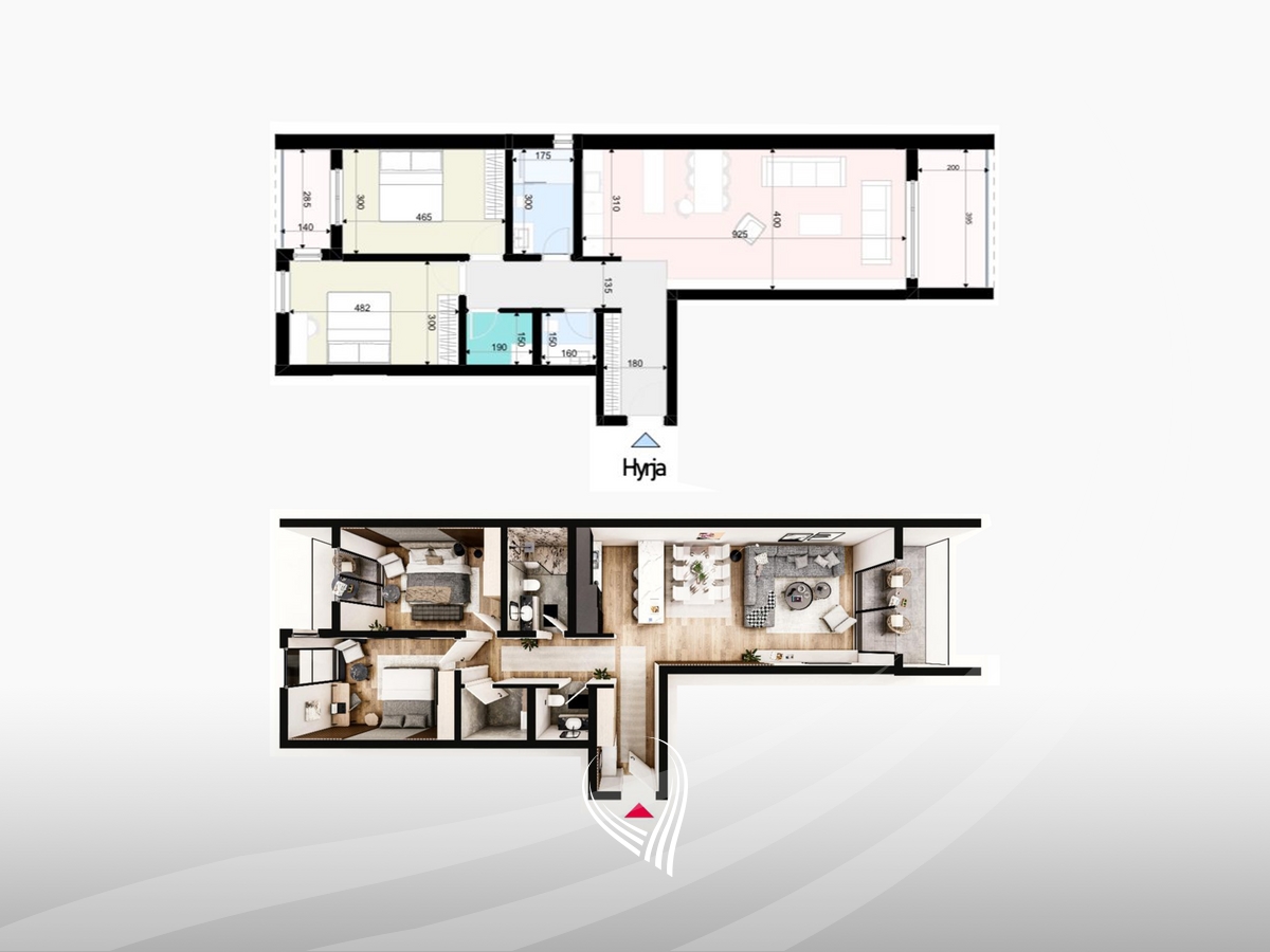 Appartement avec 2 chambres à vendre dans le quartier Prishtina e Re – Prishtina premium residence (2)