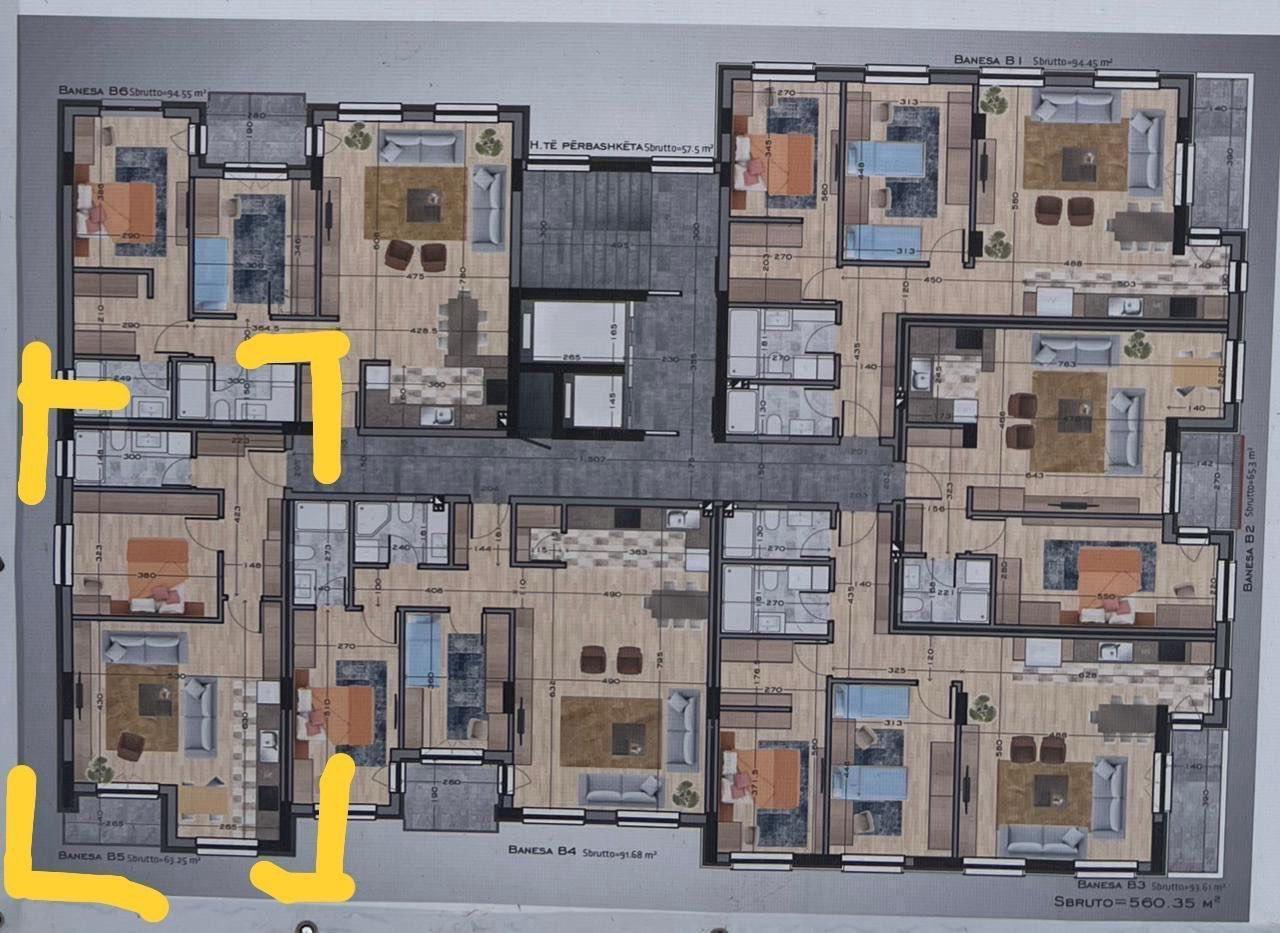 Shitet banesa 63m² kati 5 në matiqan
