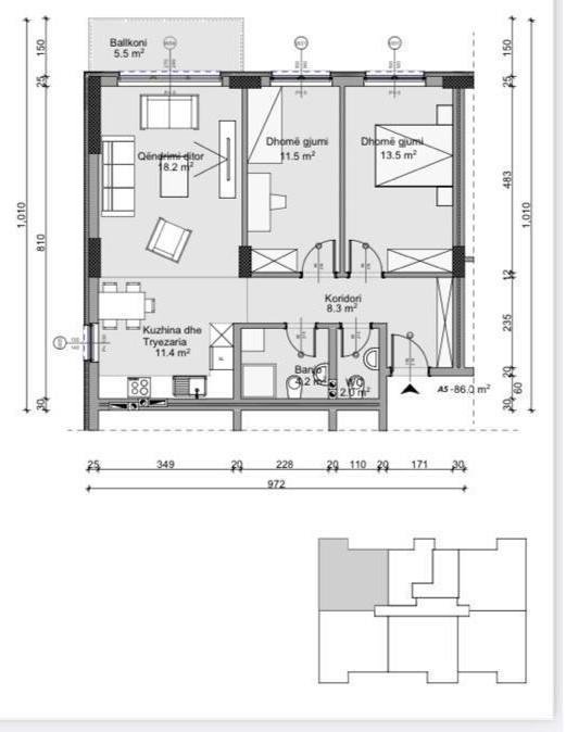 Apartment for sale 85m² on the 1st floor at Mati 1 matiqan