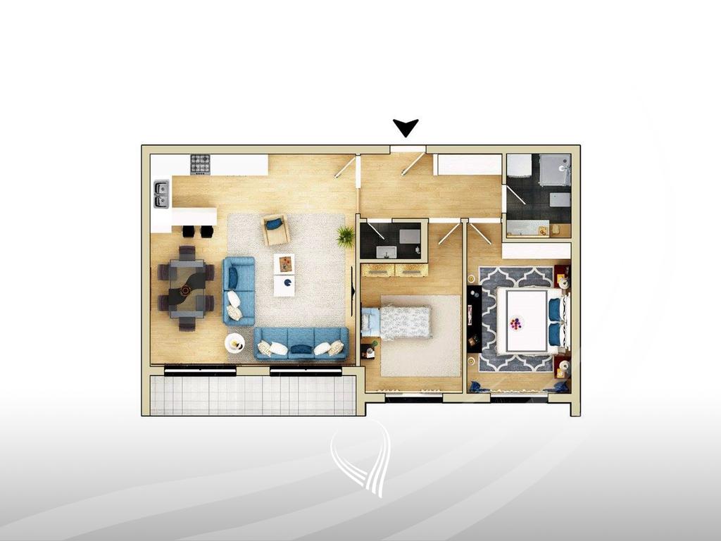 Appartamento con 2 camere da letto in vendita nel quartiere Mati 1 – Rruga c