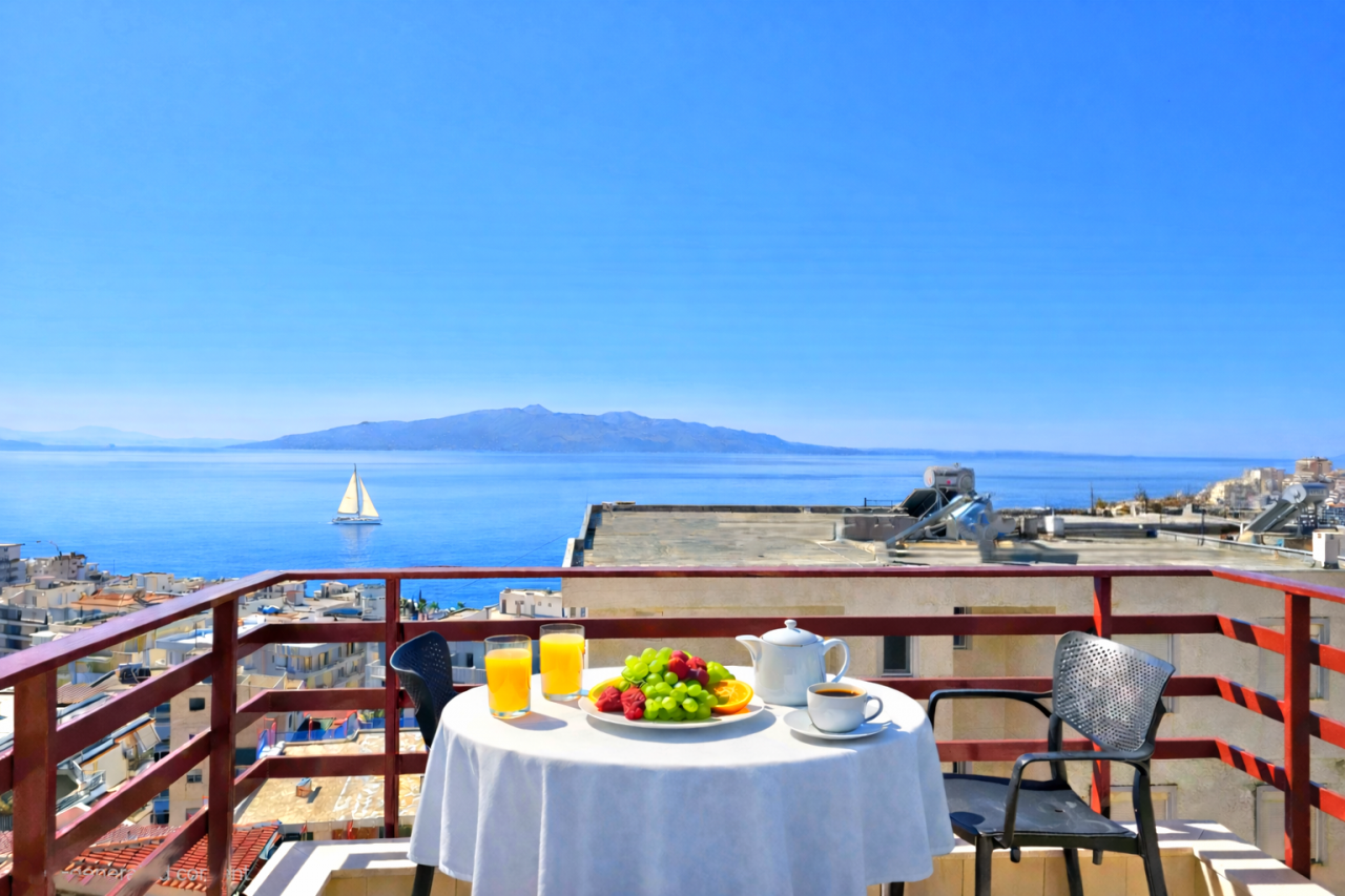 Immobilien in albanien zum verkauf in Saranda mit meerblick