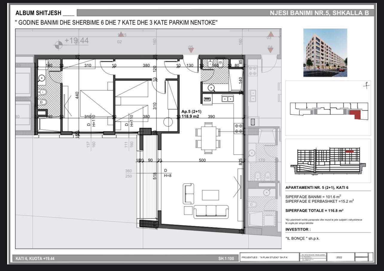 Apartment 2+1, bulevardi i ri (ap5021740) - isea