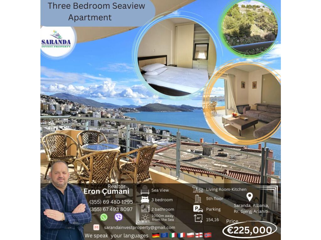Three bedroom seaview apartment