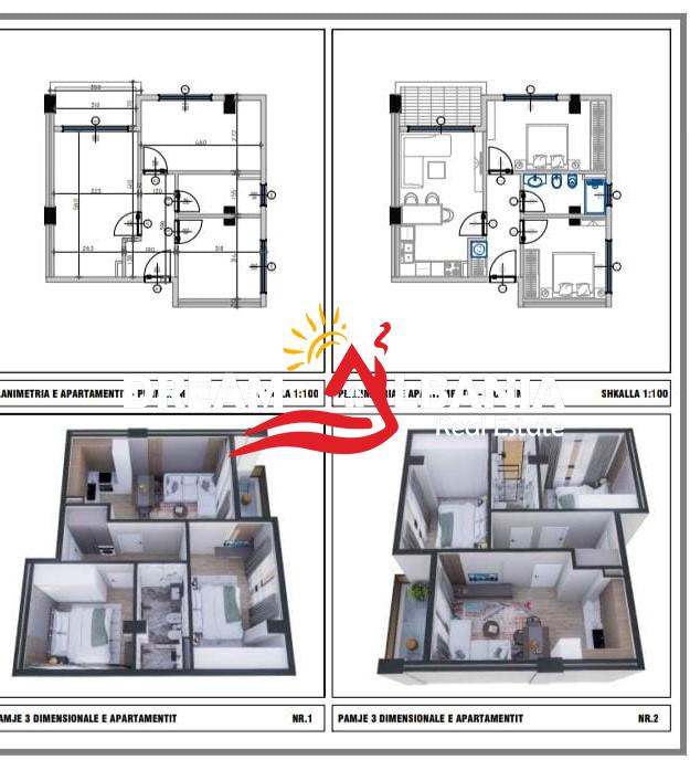 Appartamenti 2+1 a golem vicino epidamn white sensation (id 41212224)