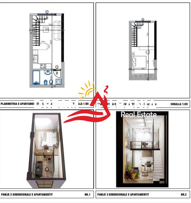 Apartamentos 1+1 duplex à venda em golem perto de epidamn white sensation (id 41111560)