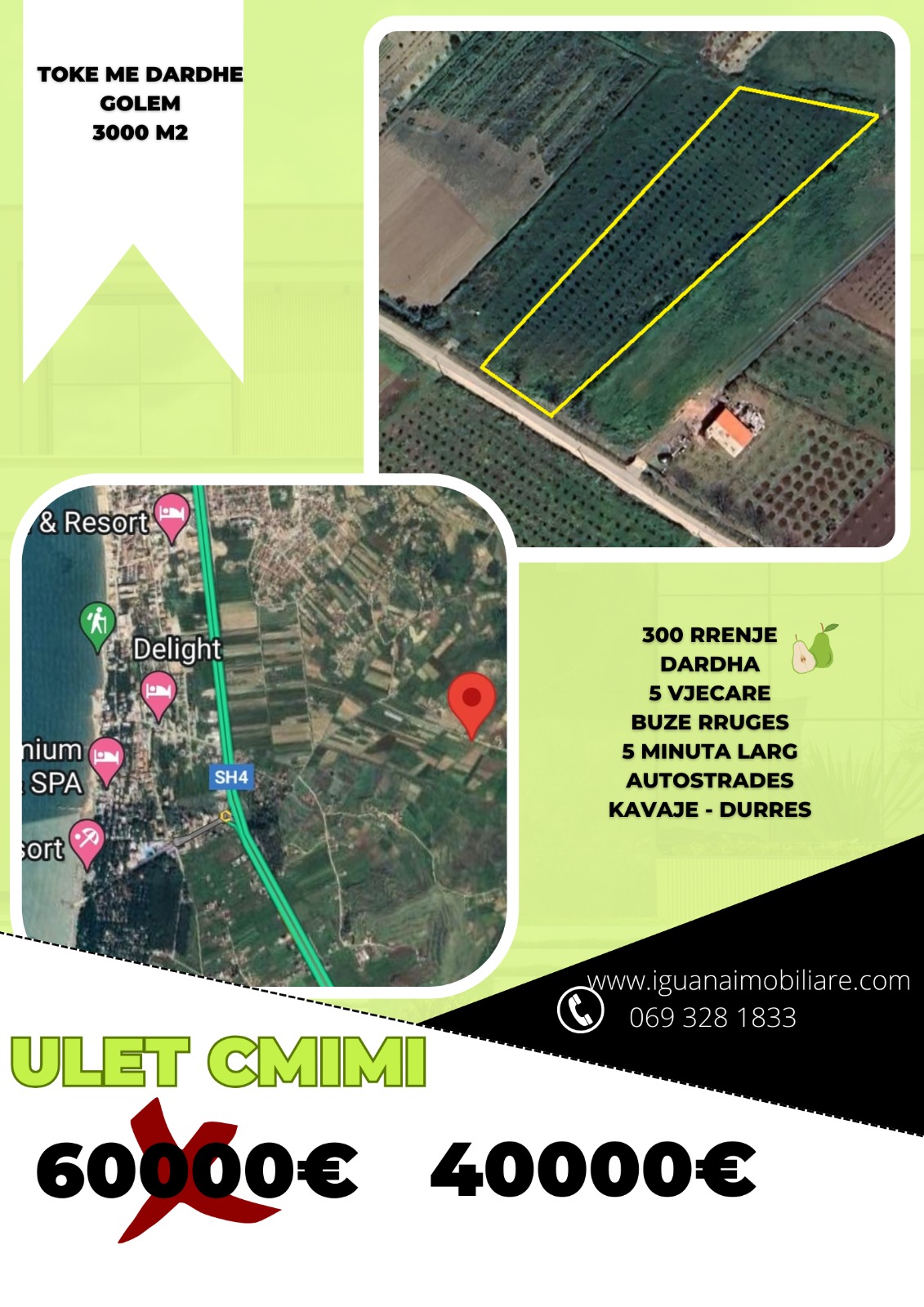 Terreno en venta con perales, golem