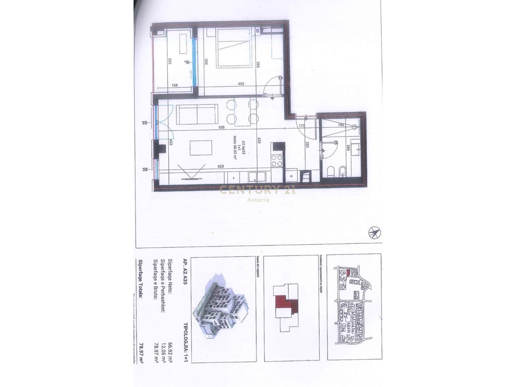 Apartamento 1+1 en venta en dhermi, en square village
