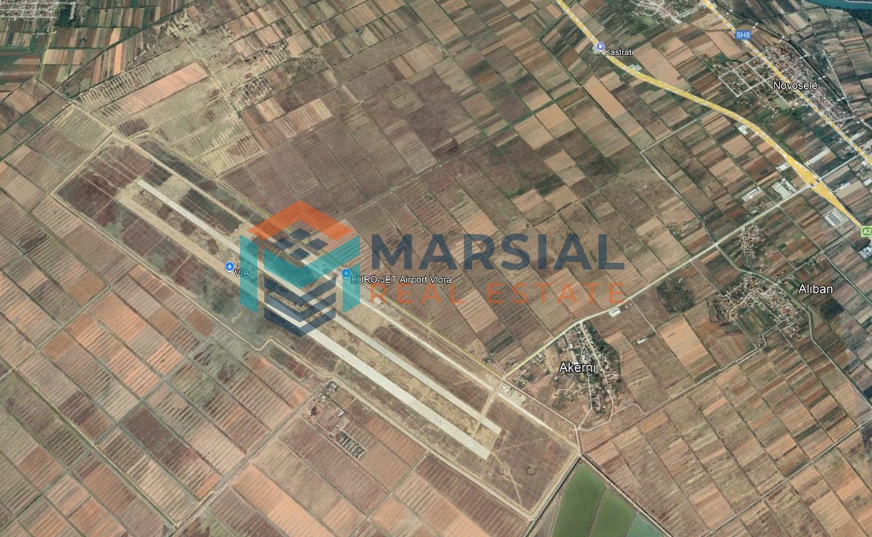 Shitet tokë pranë aeroportit të ri, akërni, Vlorë | marsial