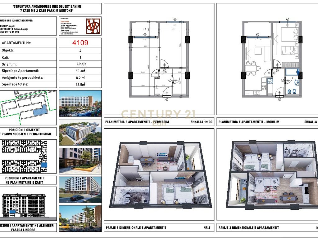 For sale 1+1 apartment at v.m residence!