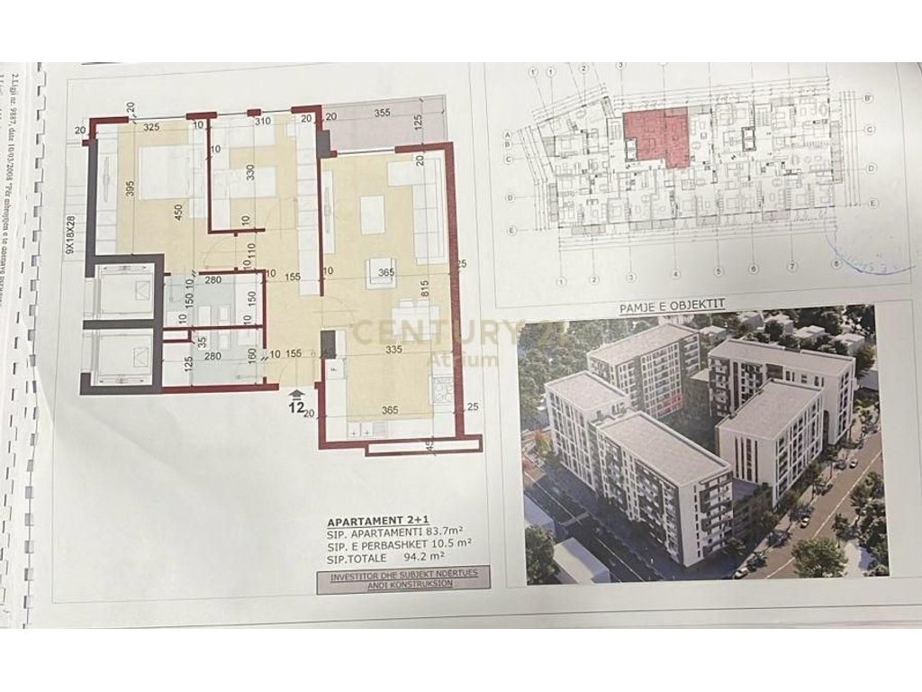 2+1 apartment for sale near klan, Tirana