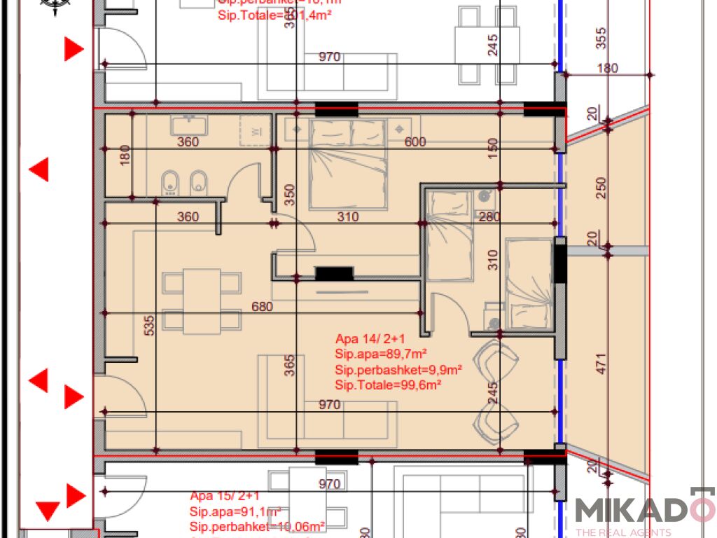 Piso 2+1 en venta en residencia diplomati, Vlorë! ¡tenemos diferentes tipos de apartamentos! (6)