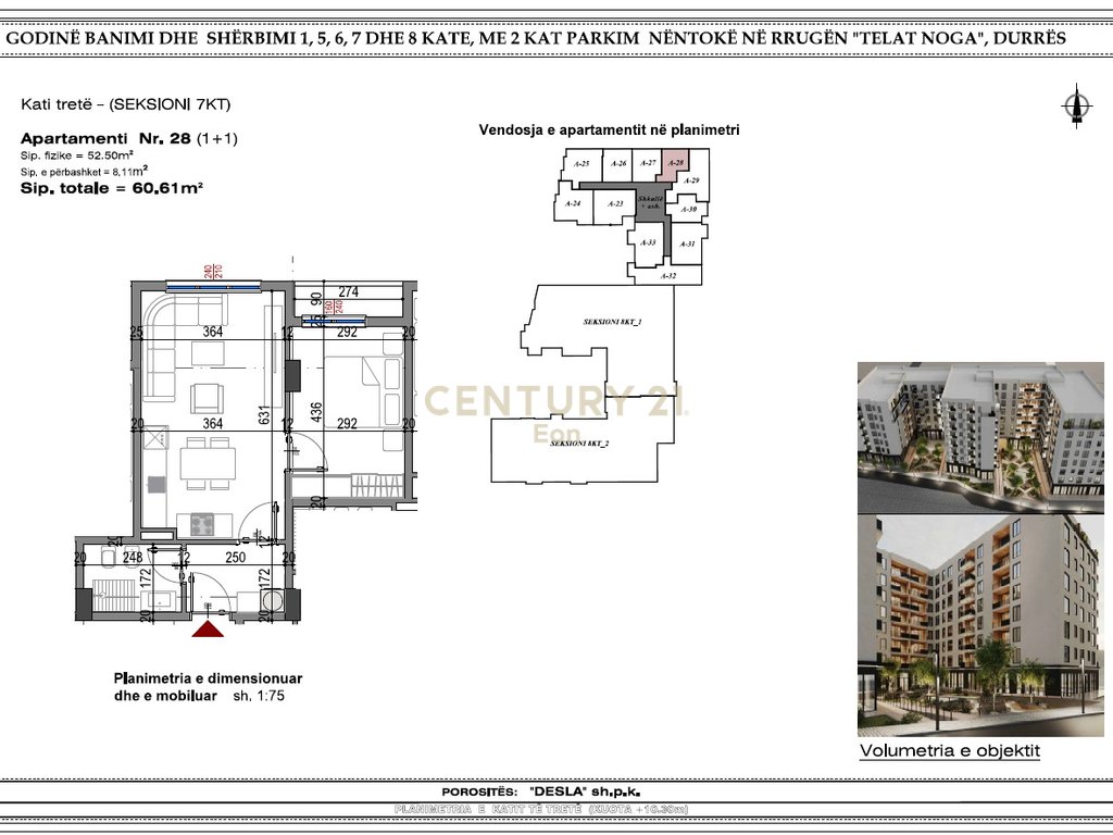 Apartamento 1+1 à venda no hospital, Durrës | west residence!