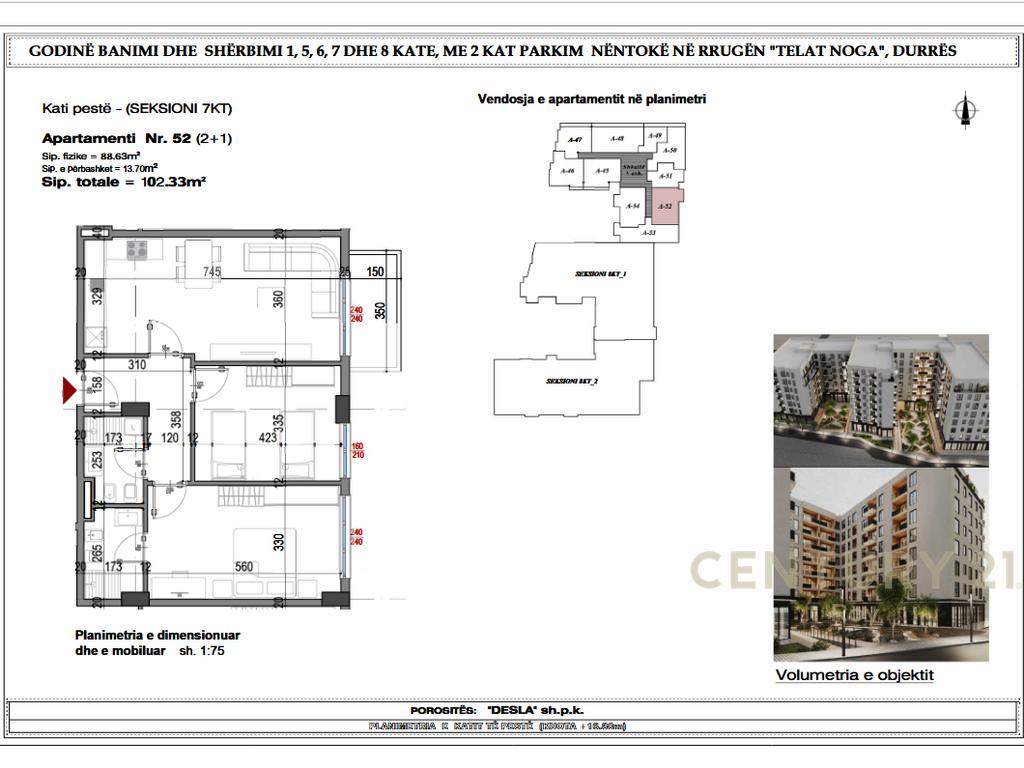 Apartamento 1+1 à venda no hospital, Durrës | west residence!