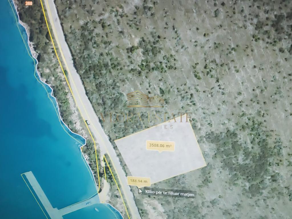 Tokë për shitje në porto palermo, himarë