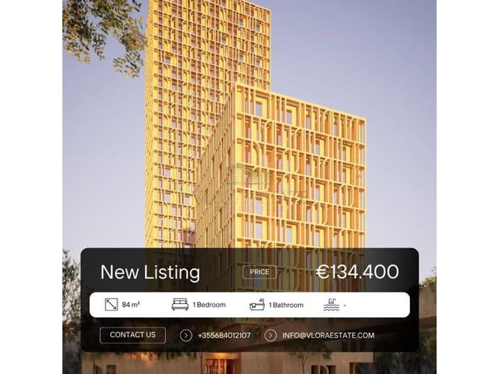 Apartment 1+1 zum verkauf in Vlorë