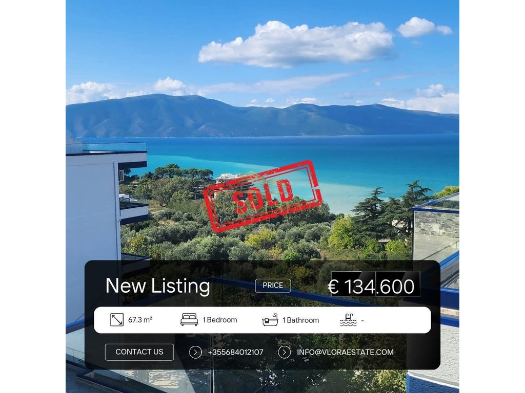 Apartamento 2+1 en venta - agua fría, Vlorë